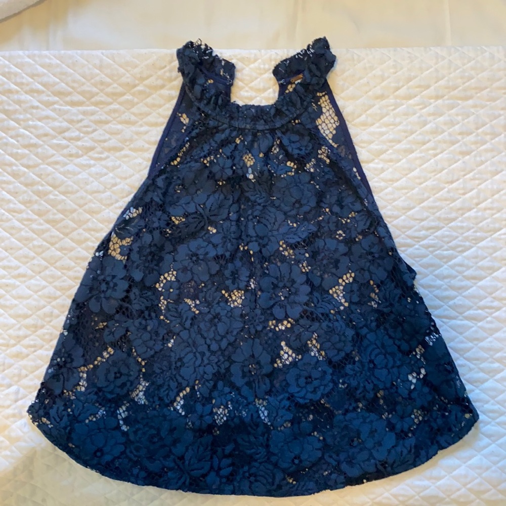 Free people halter top blue size XS